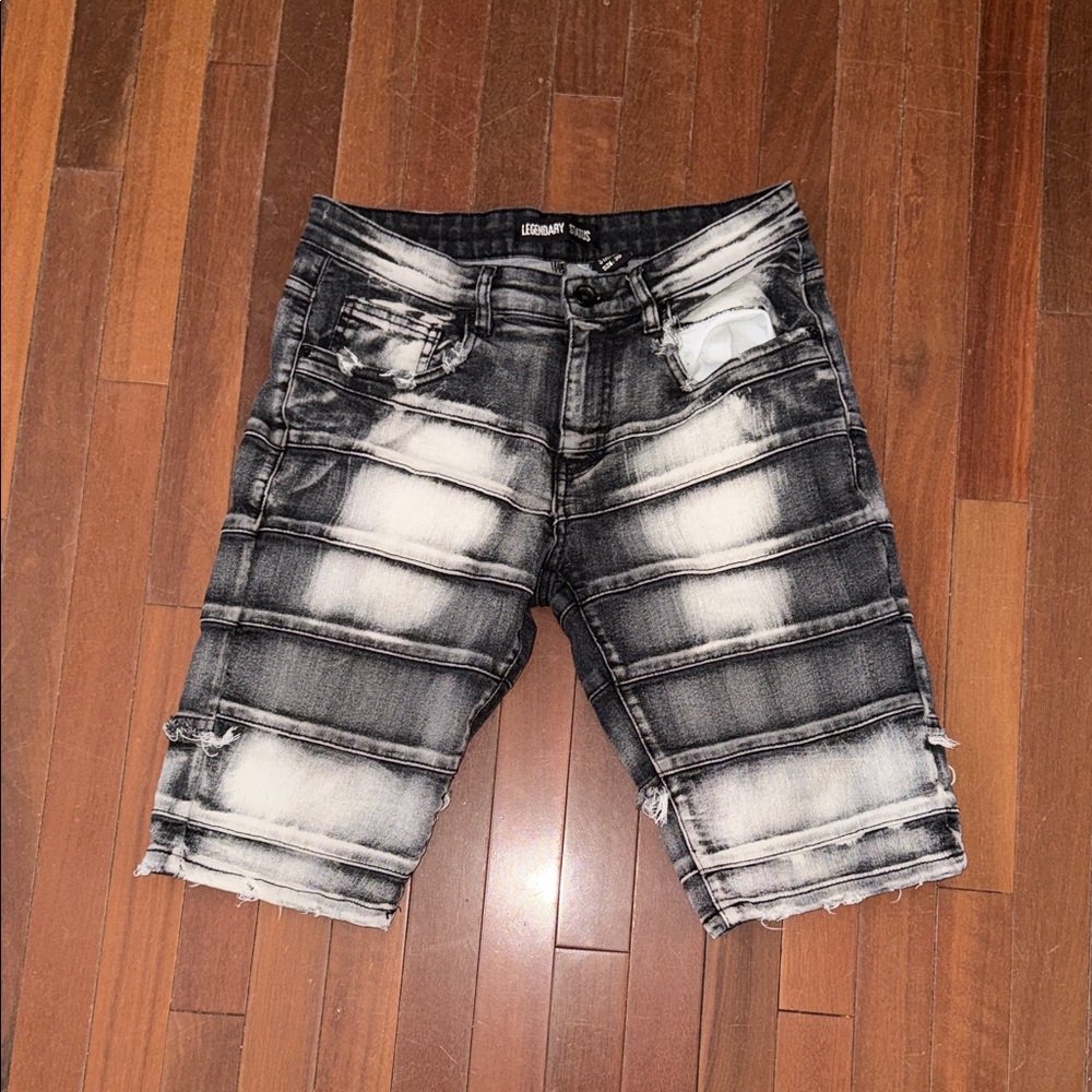 Legendary Status Distressed Jean Shorts